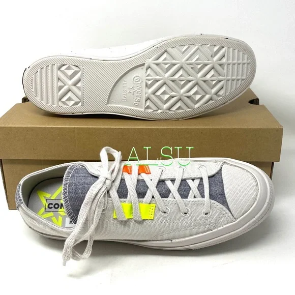 Converse Chuck 70 Canvas Pale Putty Gray Casual Womens Size Sneakers 168618C - Picture 4 of 10